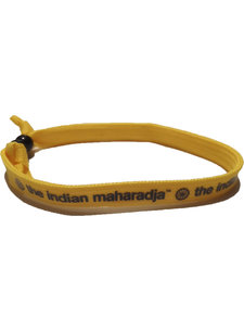 Indian Maharadja Armbandje – Navy/Geel