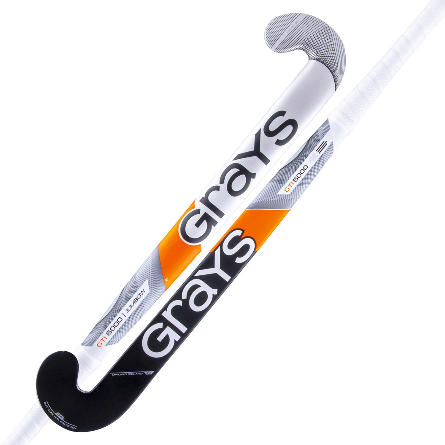 Kiwi pijp Bedelen Grays GTI6000 JB zaalhockeystick MX Zwart/Wit - Hockeypoint