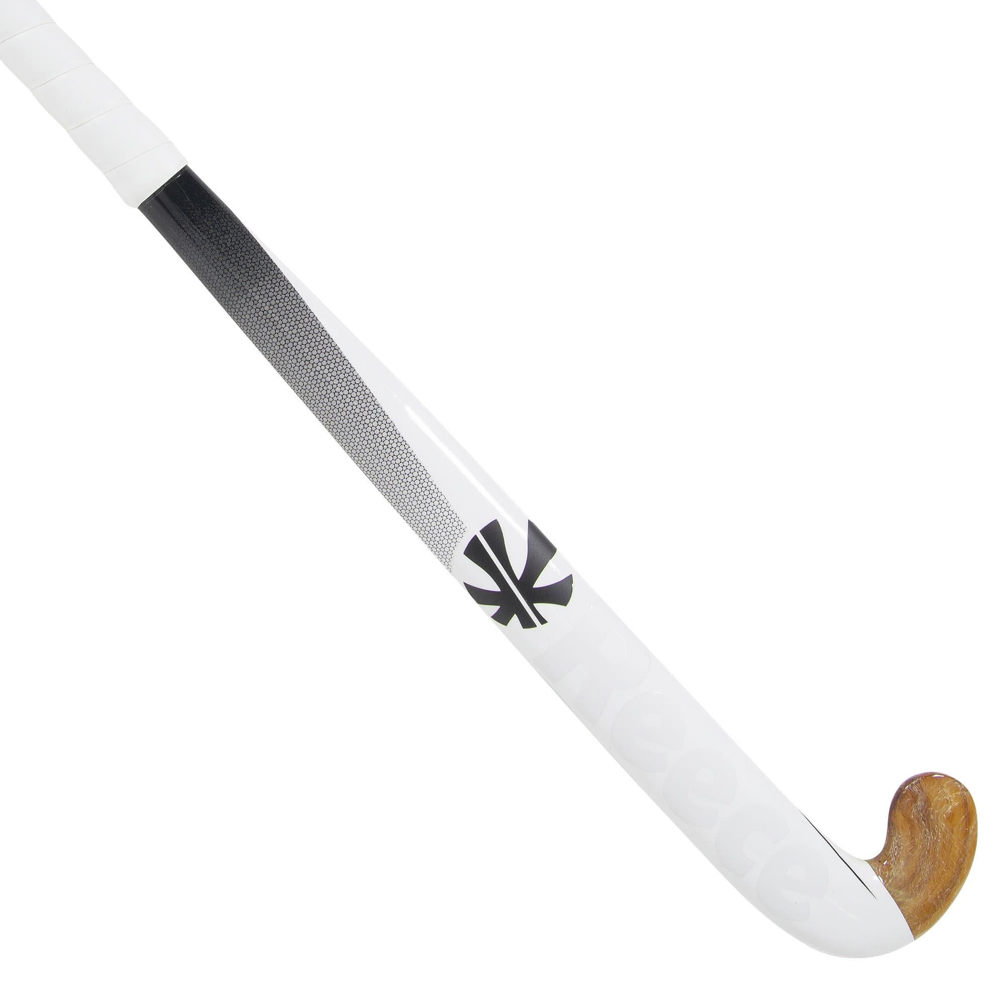 Zaalhockeystick Pro 125 wit/zwart -