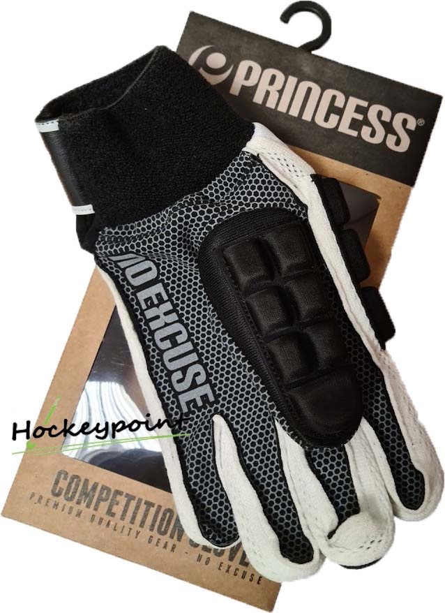 hockey zaalhandschoen Full Comp. Black/White - Hockeypoint