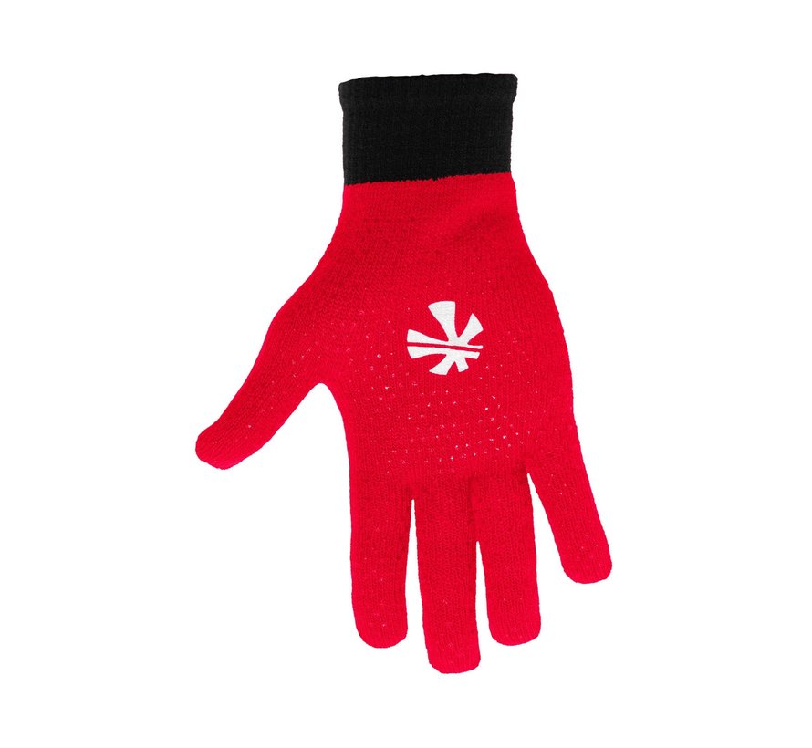 Knitted Ultra Grip Glove 2 in 1 Zwart/Rood