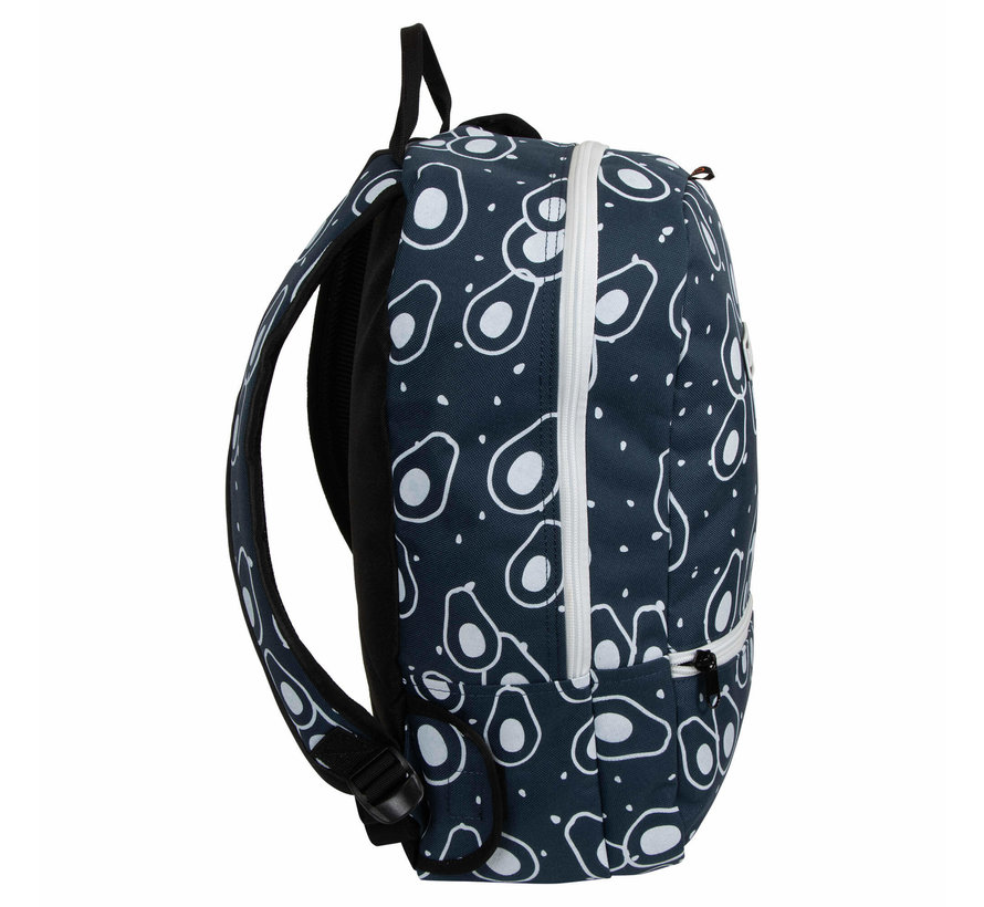 Backpack FUN Avocado Navy/White