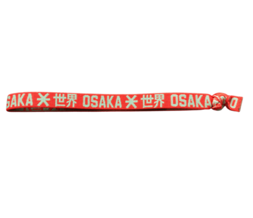 Osaka Elastic Hairband Jade Green/Orange