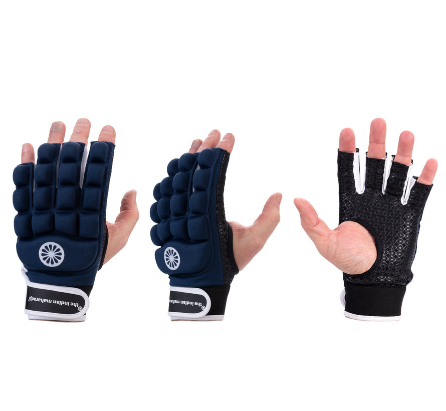 Glove Foam Half Finger [Left] Navy