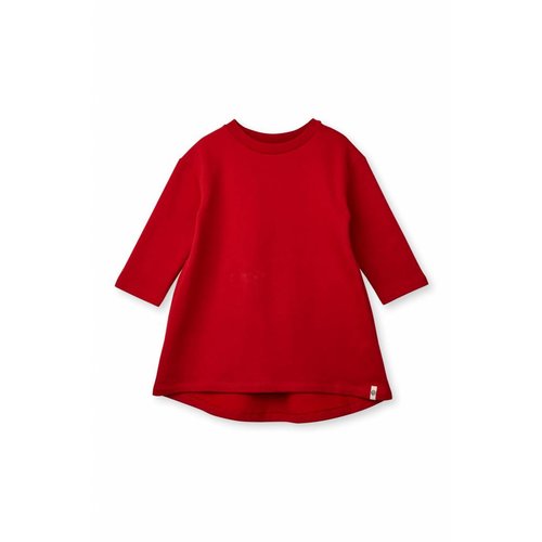 Popupshop Wrinkle Dress 1403_182 | Haute Red Popupshop Wrinkle Dress 1403_182 | Haute Red