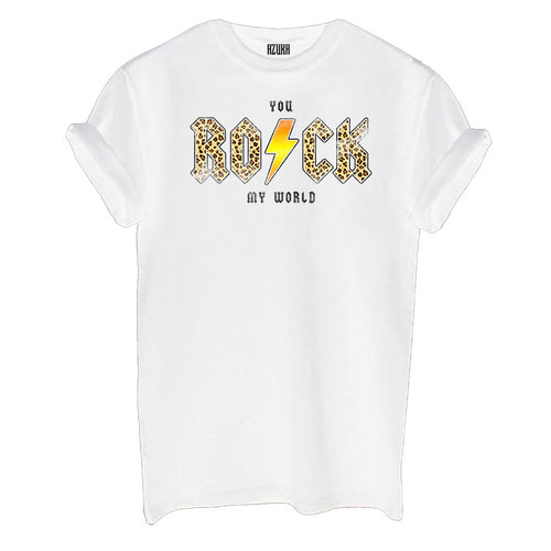 T-shirt You Rock My World | WHITE T-shirt You Rock My World | WHITE