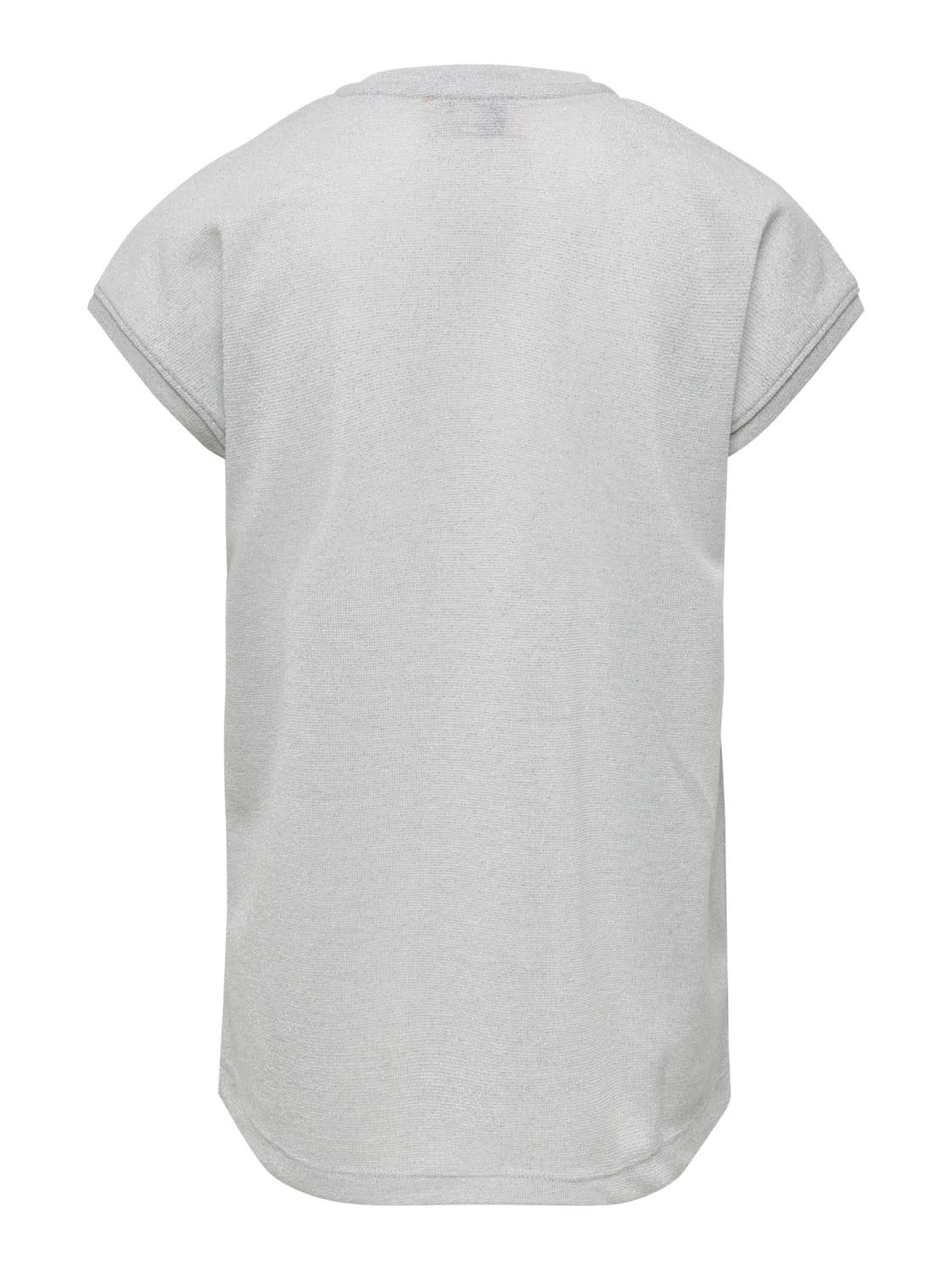 KONSILVERY S/S TOP JRS 15190585 | silver