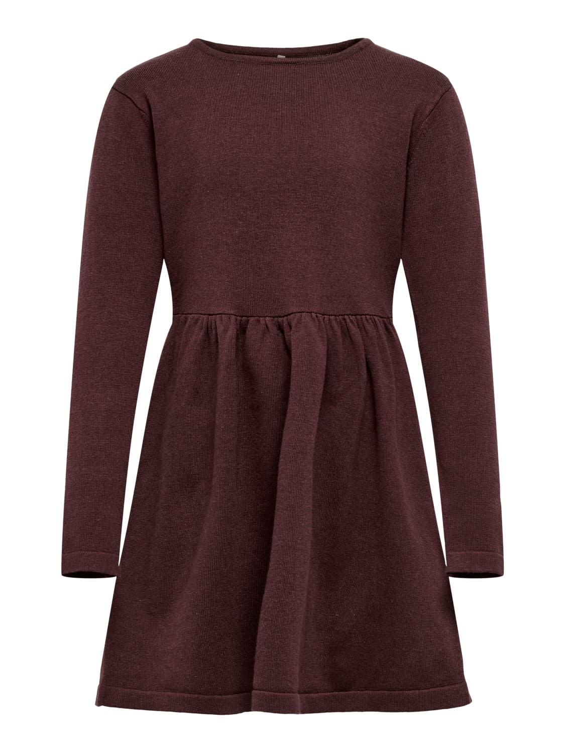 konEMY L/S DRESS KNT 15186877 | Bitter Chocolate