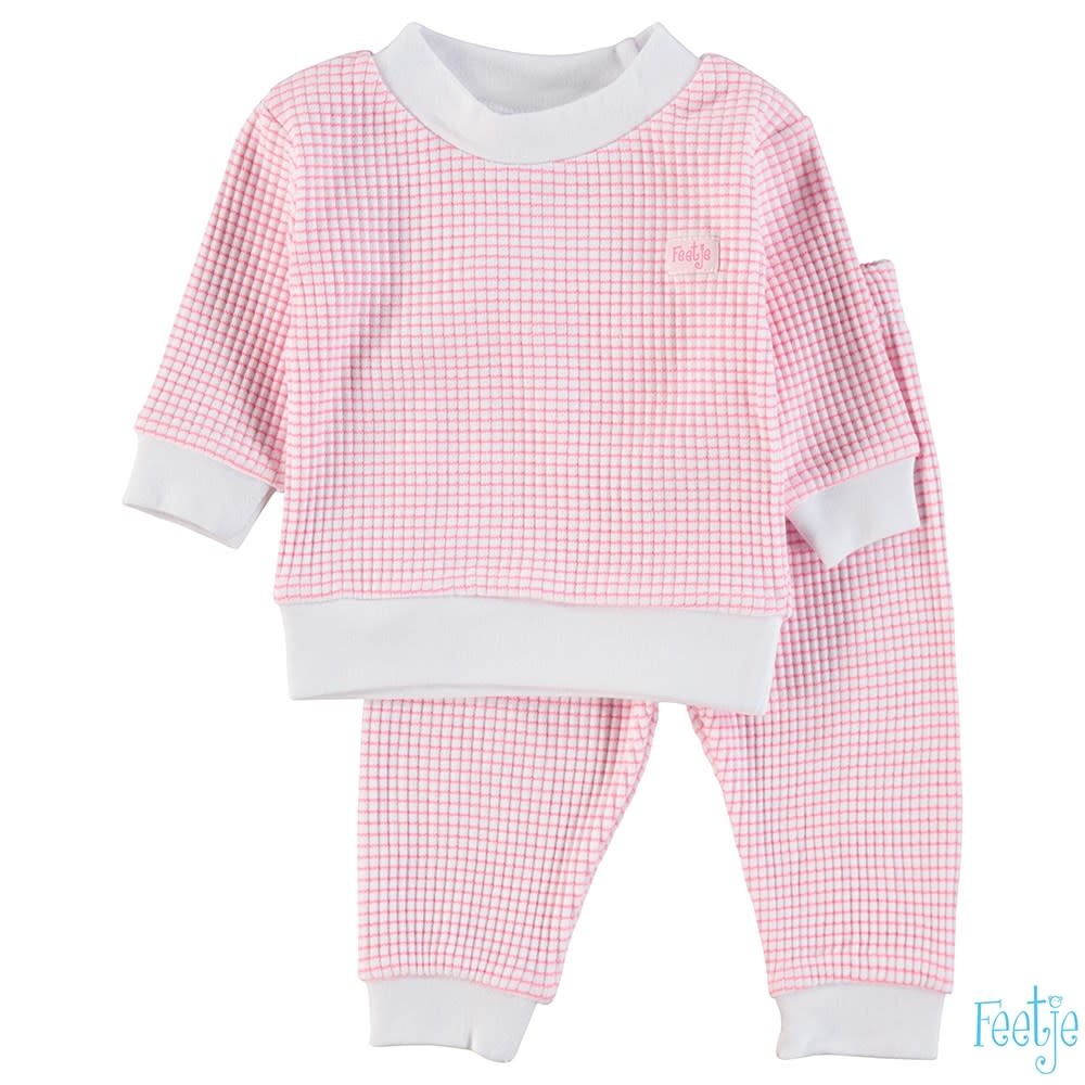 Wafel pyjama 305.532 | roze