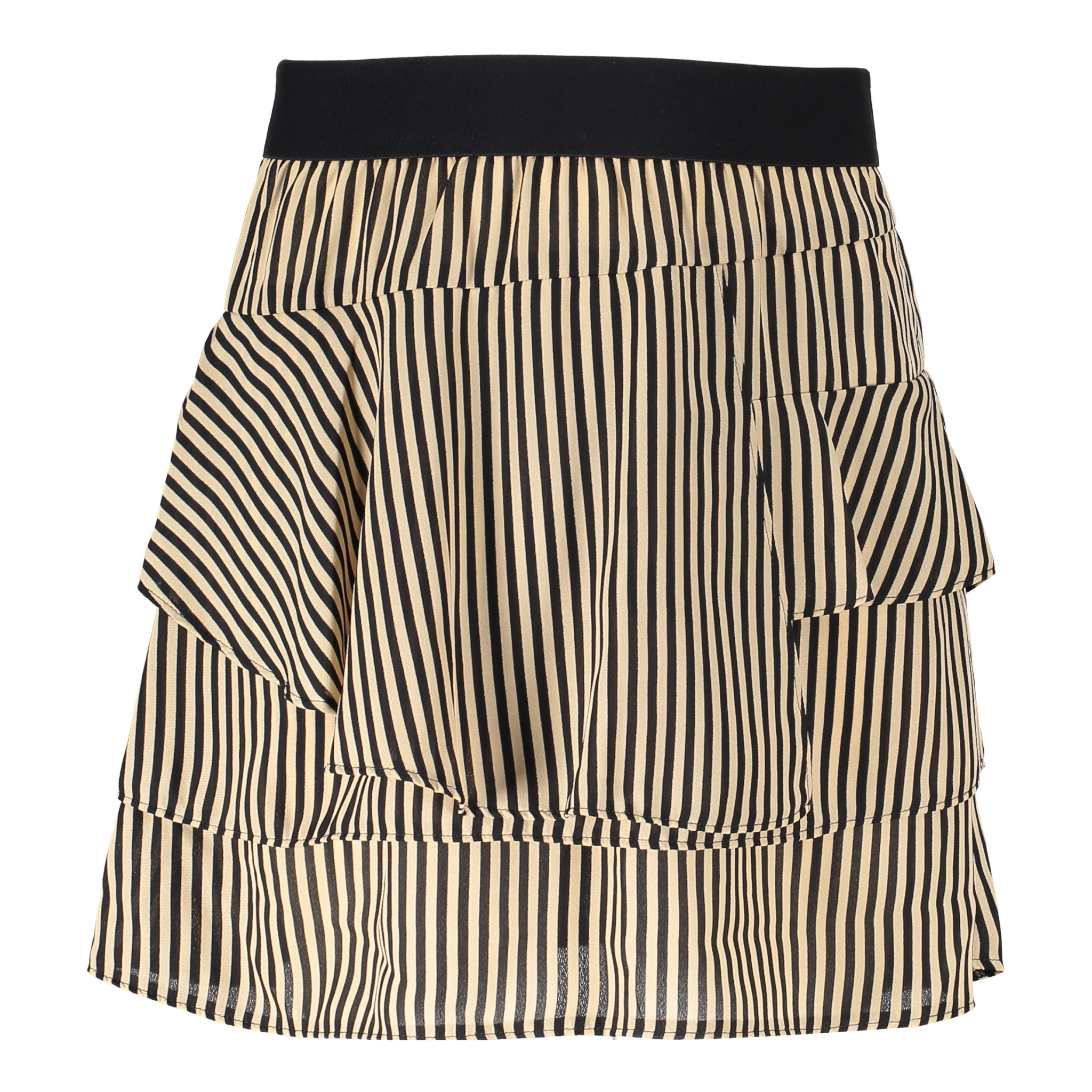 Pelli Skirt - striped cream/black