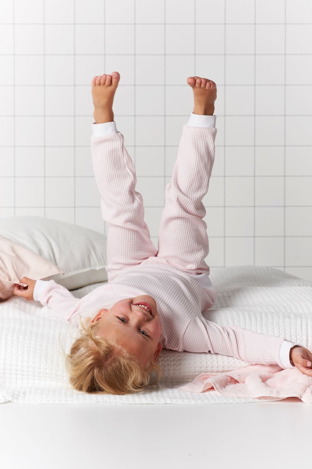 Wafel pyjama 305.532 | zalm