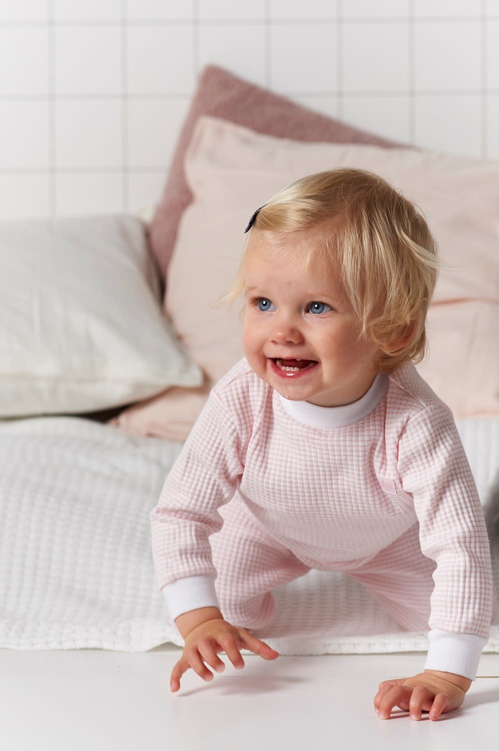 Wafel pyjama 305.532 | zalm