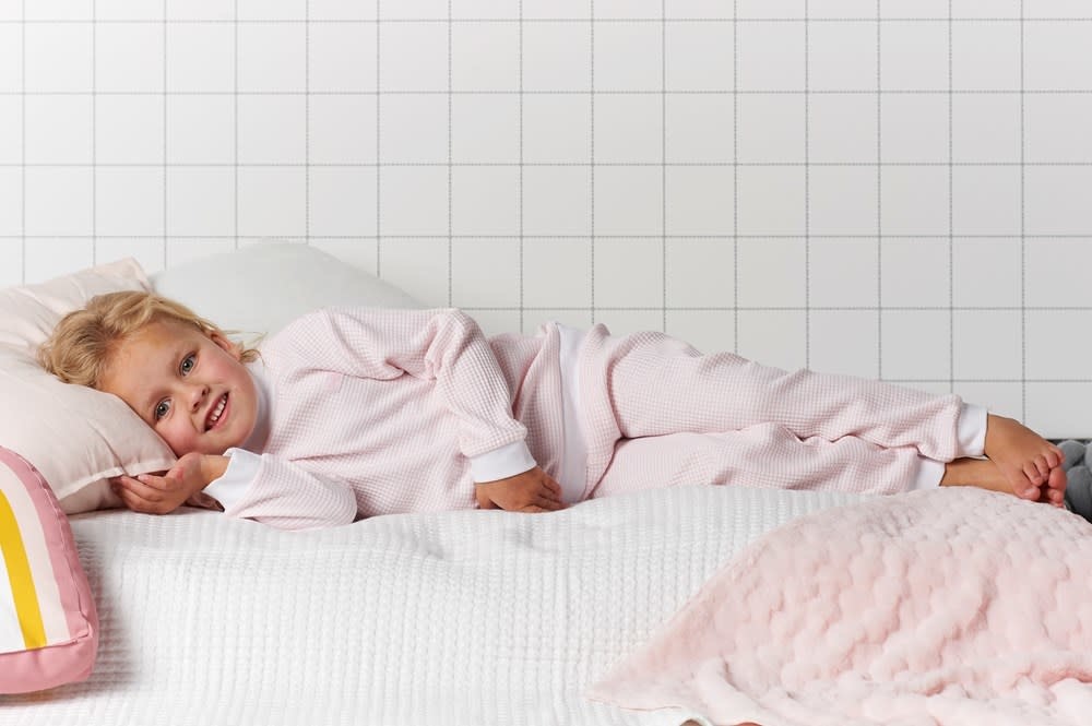 Wafel pyjama 305.532 | zalm