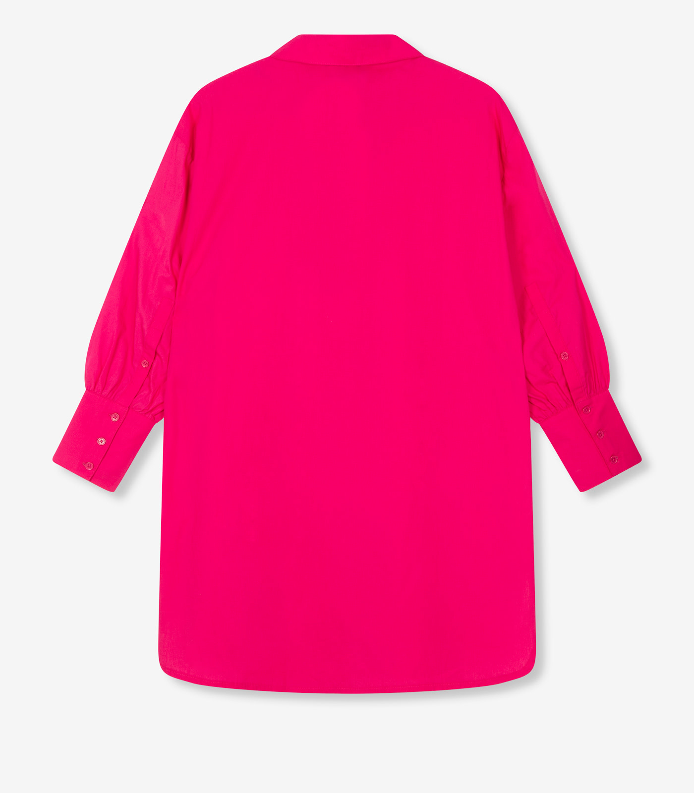 Oversized long blouse - shocking pink