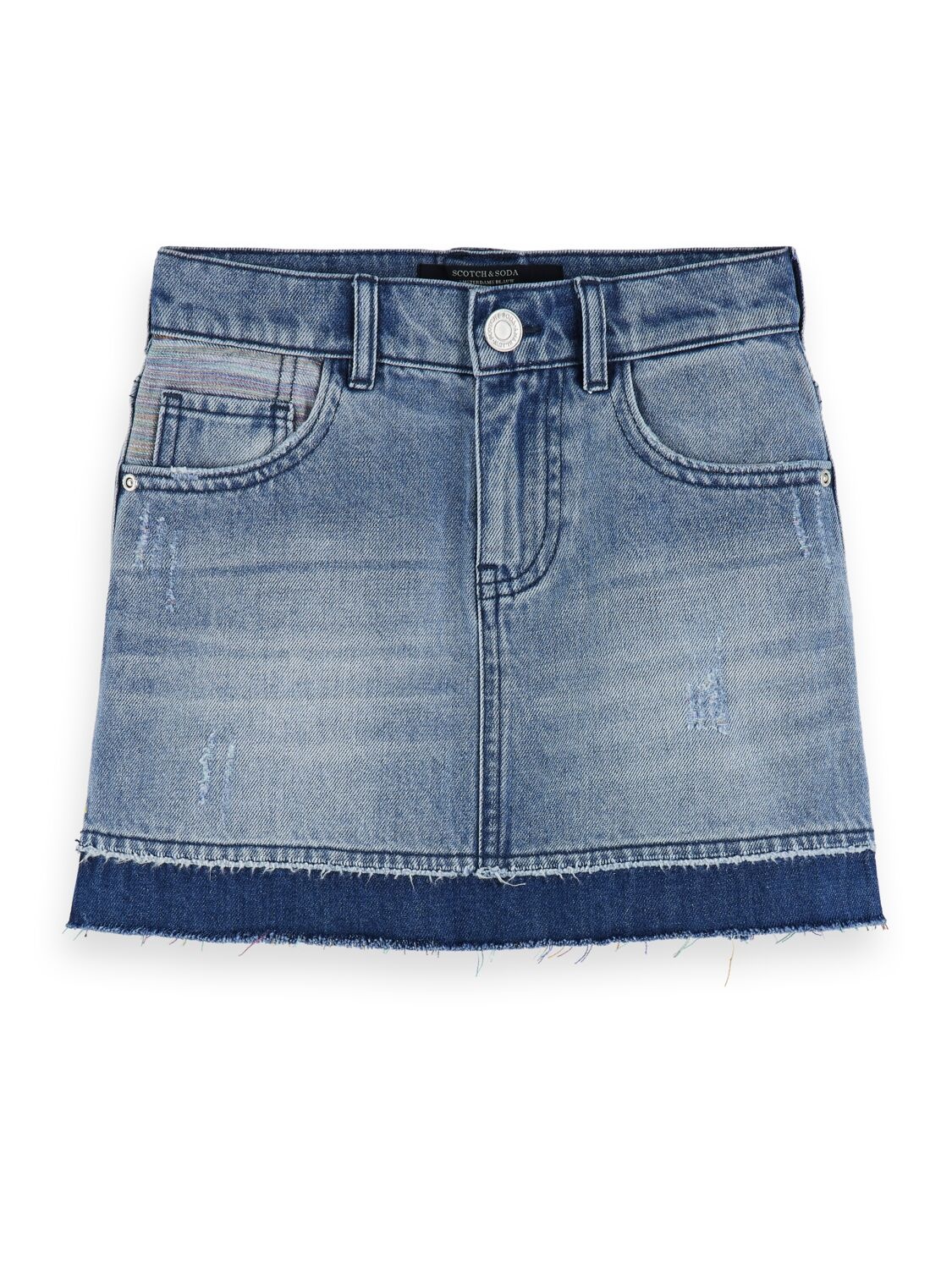 150868 Denim Mini skirt - Hidden Rainbows