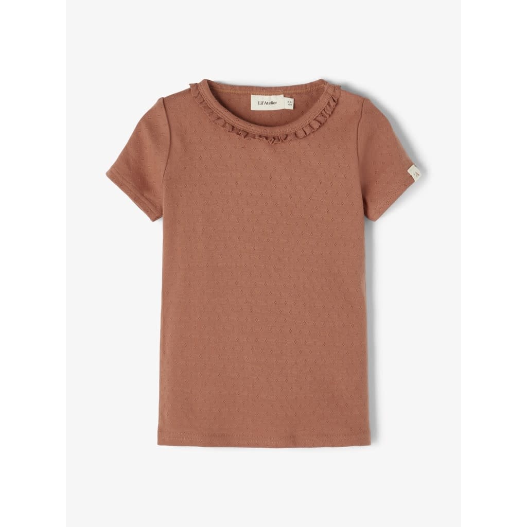 NMFSAFRAN T-shirt 13192180 - Carob Brown