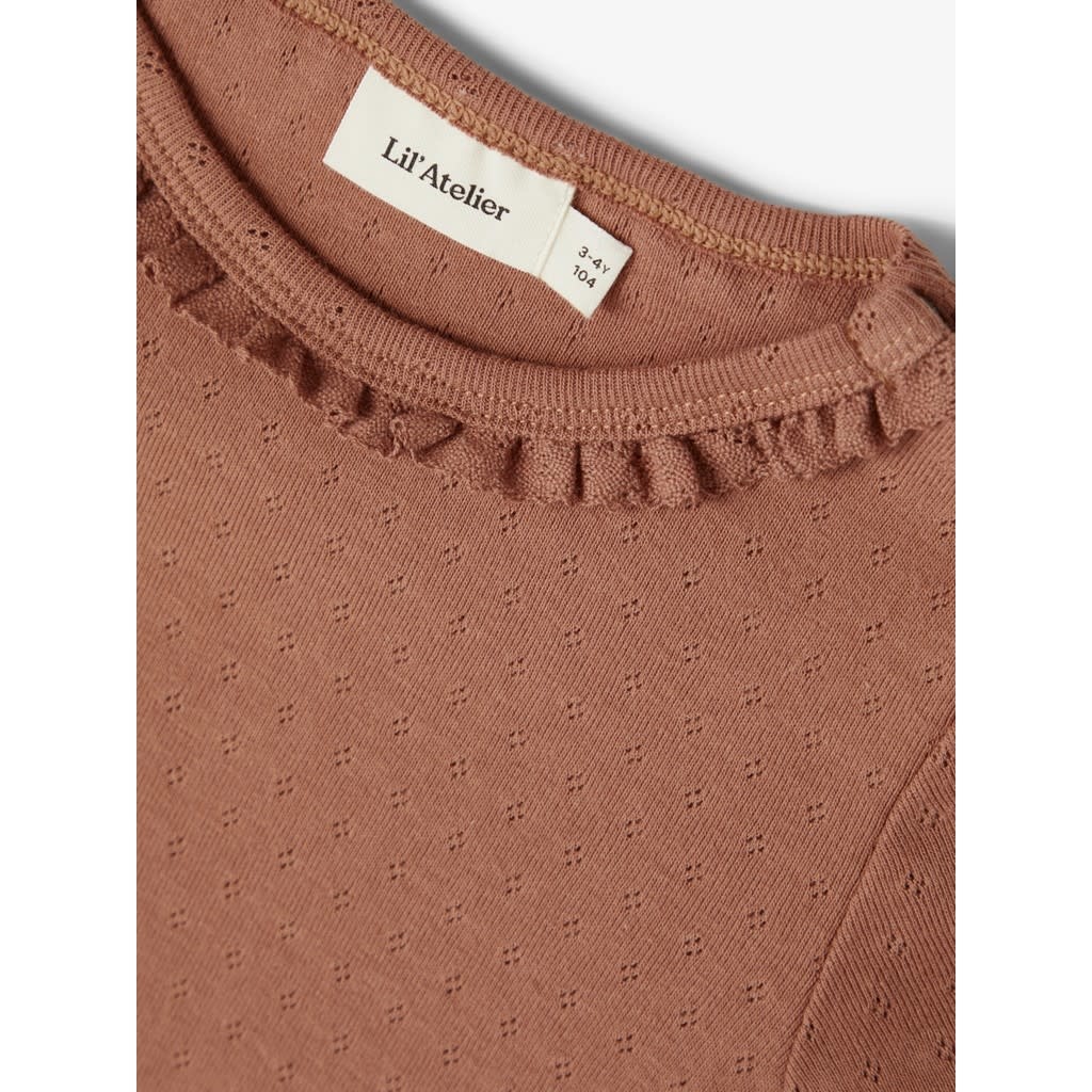 NMFSAFRAN T-shirt 13192180 - Carob Brown
