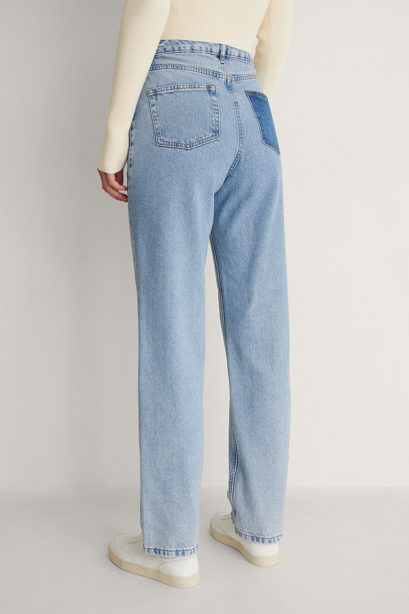 Contrast Pocket HW denim 000582 - Light Blue