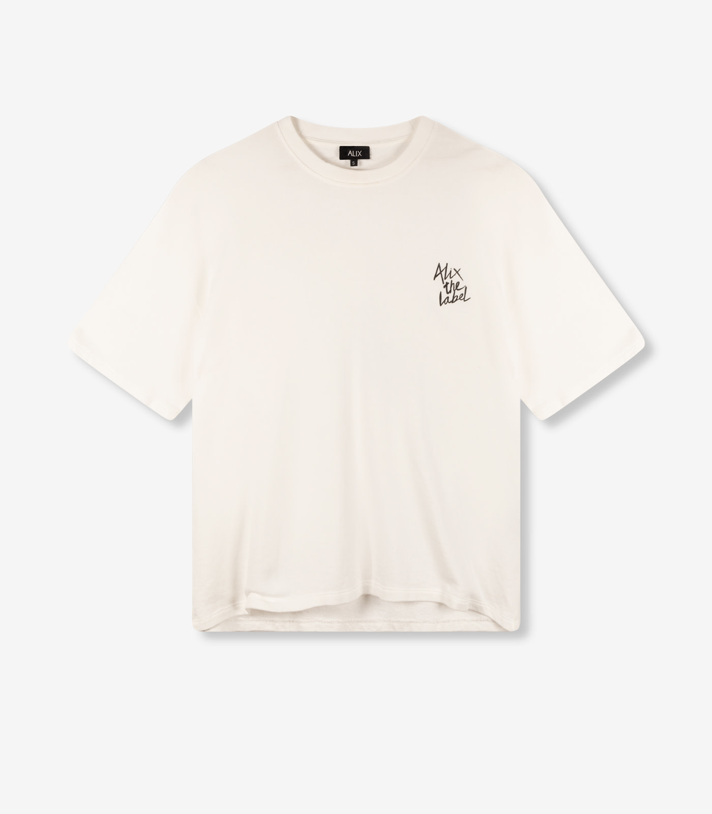 knitted summer sweat t-shirt soft white