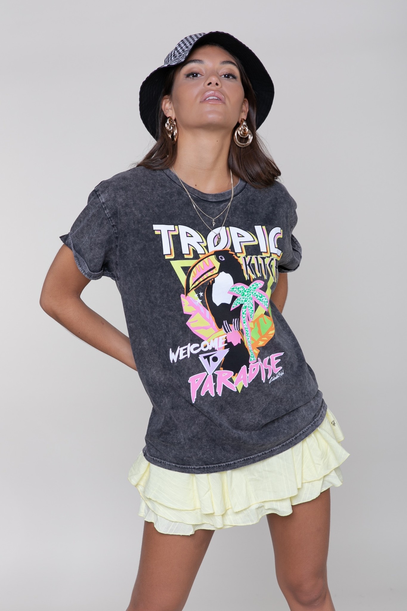 Tropic Tucan Boxy Tee 10420 Acid