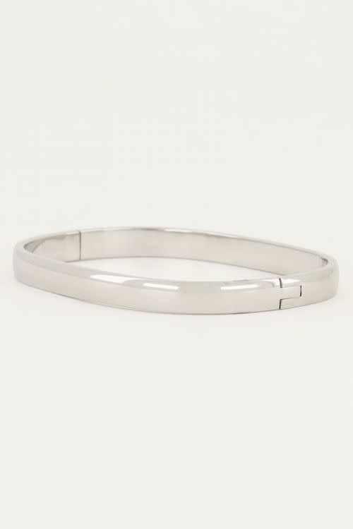 Bangle rechthoekig breed MJ046101500 Zilver