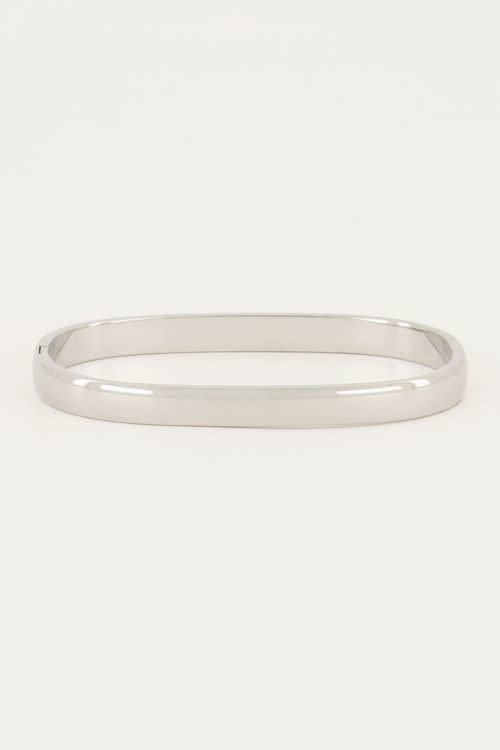 Bangle rechthoekig breed MJ046101500 Zilver