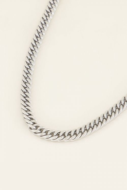 Schakelketting met ronde sluiting MJ03995 - zilver