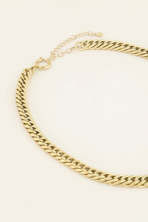 Schakelketting met ronde sluiting MJ03995 - goud
