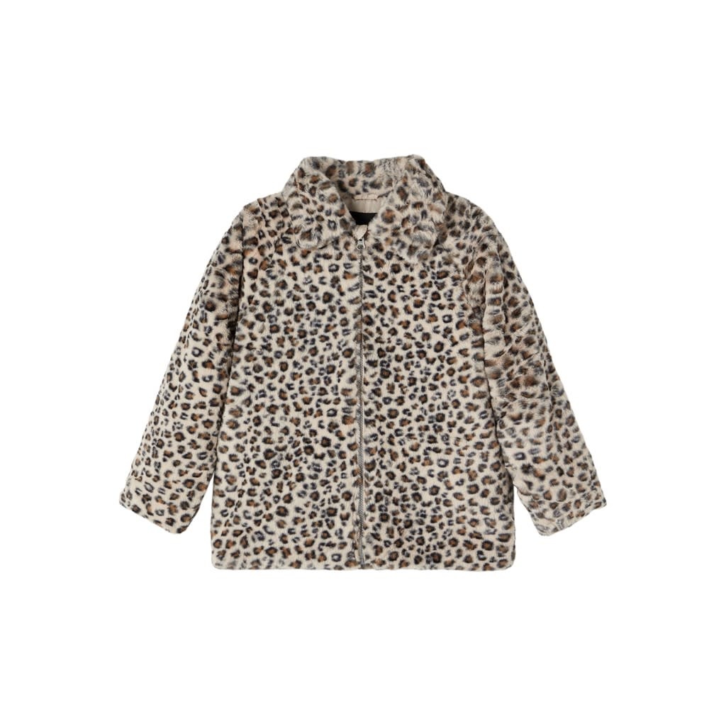 NKFMADDIE FAUX FUR JACKET 13192490 Silver Mink