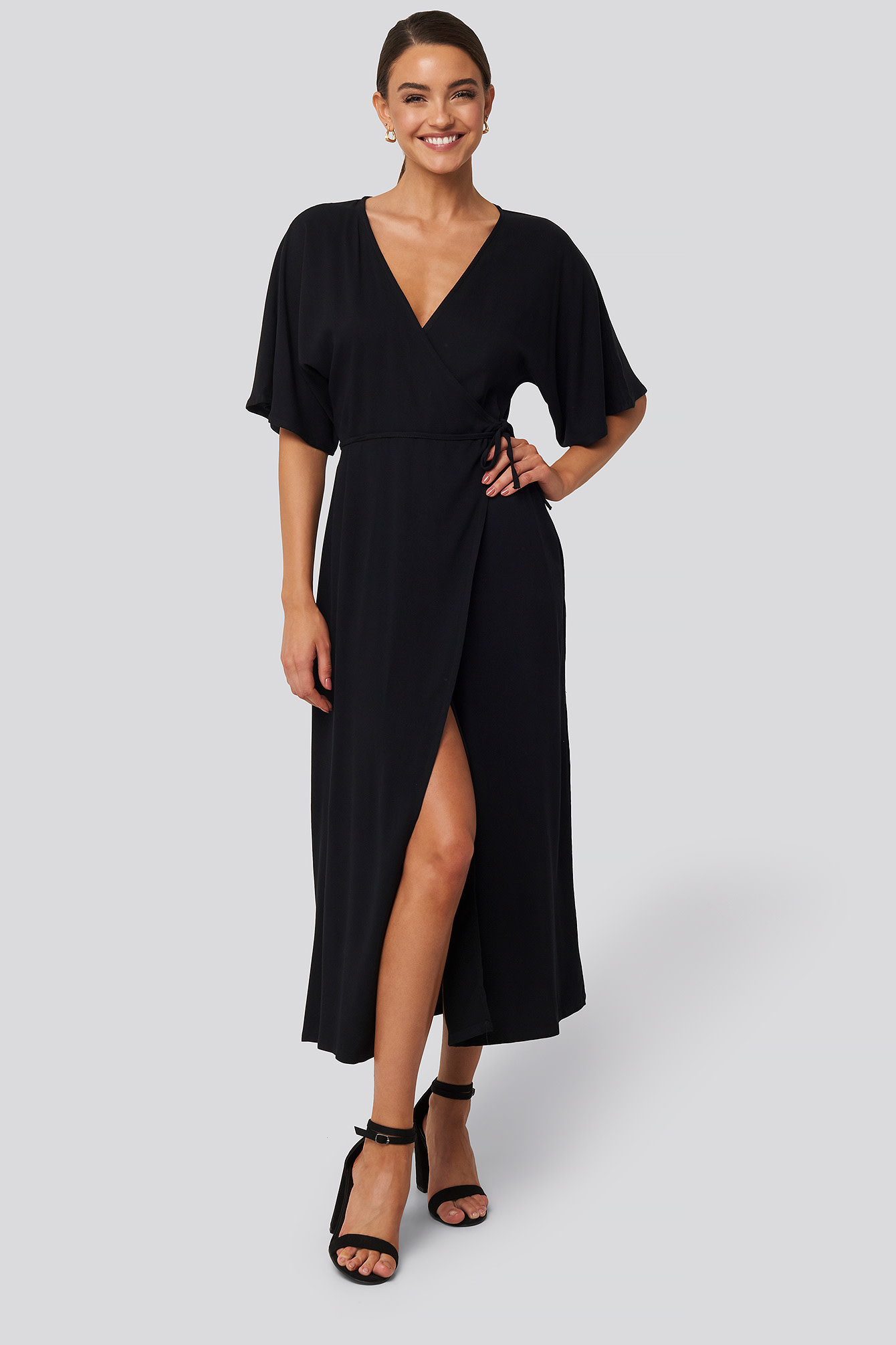 Wrap dress 1018-004144 | black