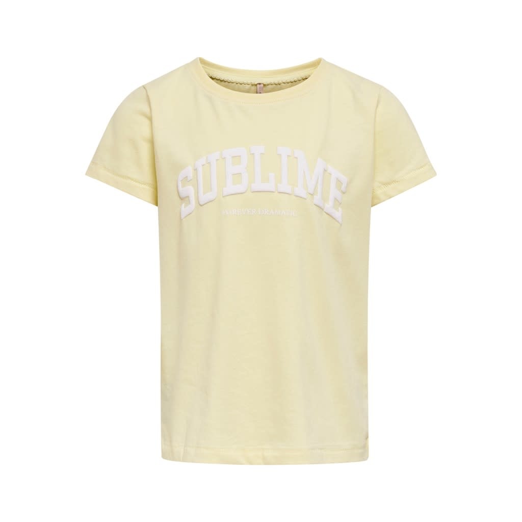 KONCANA LIFE OVERSIZE S/S TOP 15242260 Pastel Yellow