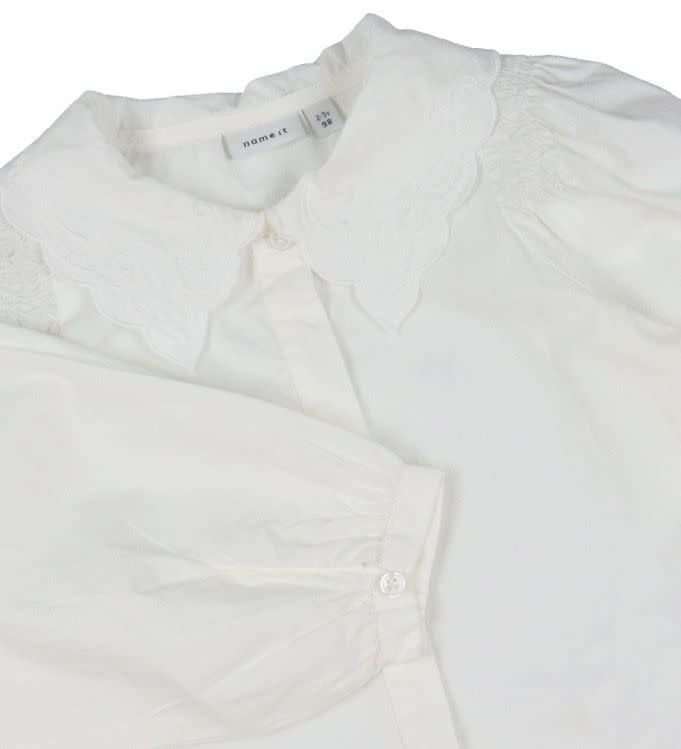 NMFOBODIL Blouse 13193122 Bright White