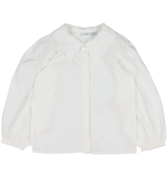 NMFOBODIL Blouse 13193122 Bright White