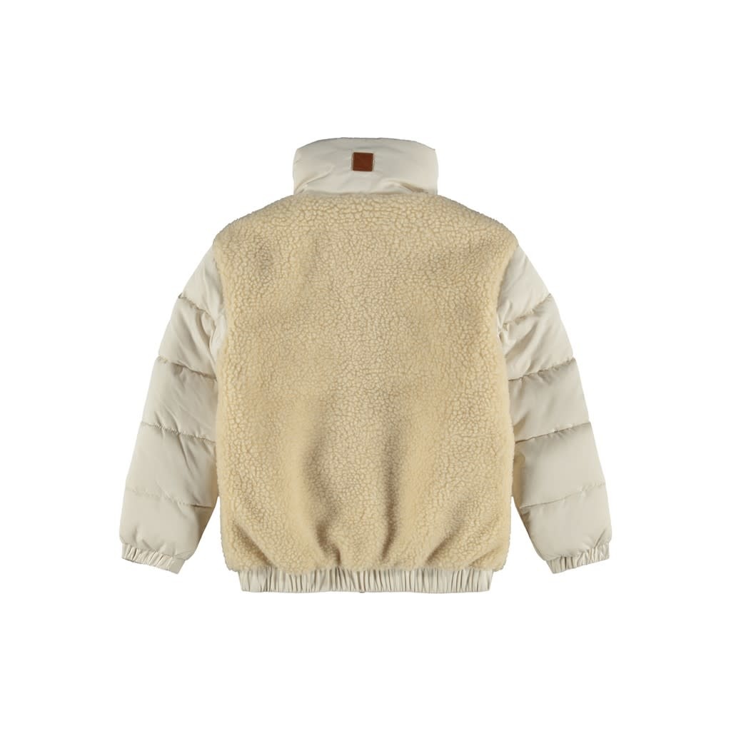 NKFMALKA TEDDY JACKET 13195054 - Whitecap Gray