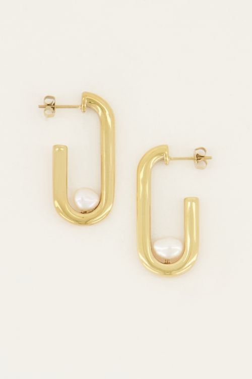 Shapes oorhangers rechthoek pa MJ05664 Goud