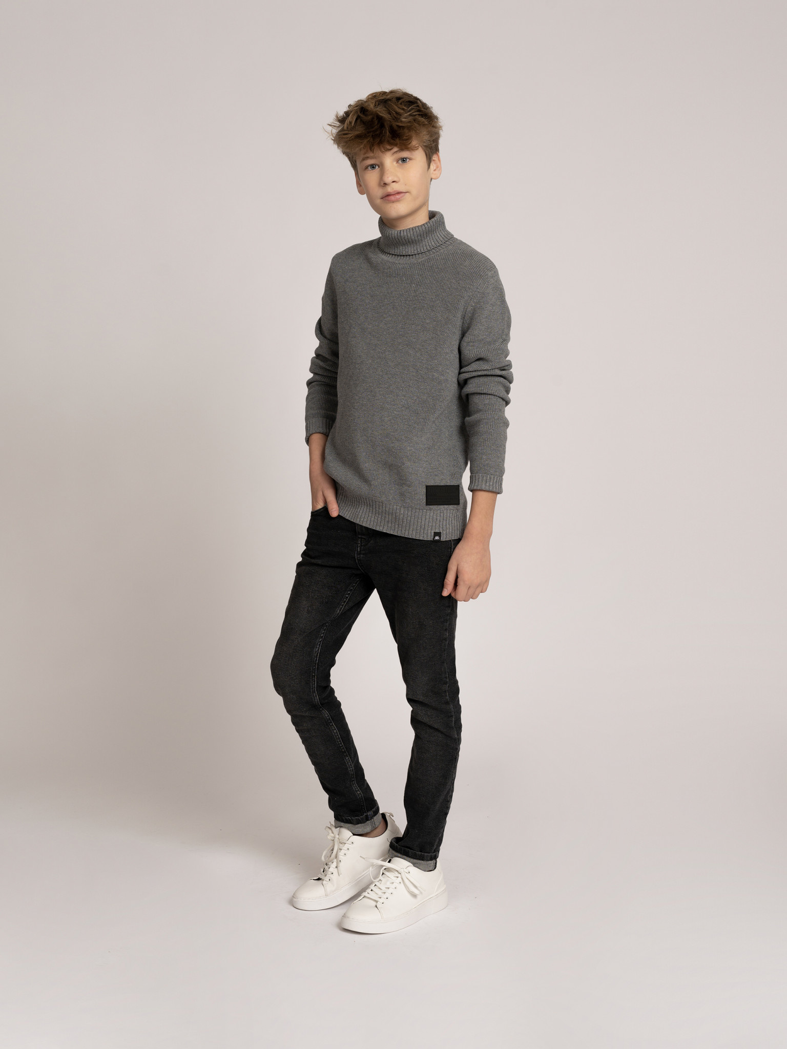 Hos Pullover B 7-295 Grey