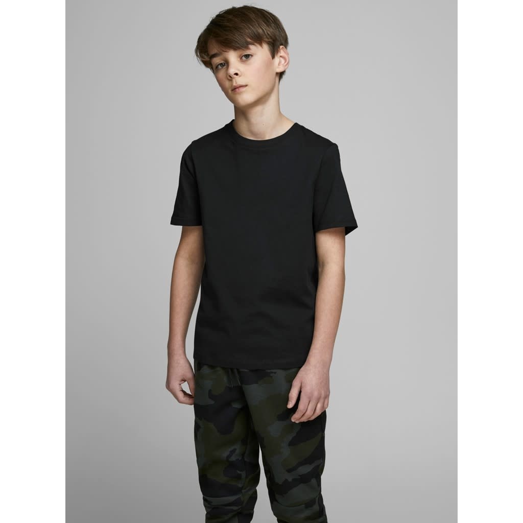 JJEORGANIC BASIC TEE SS O-NECK NOOS JNR 12158433 Black