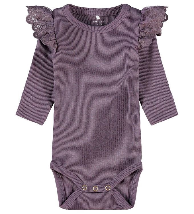 NBFRASJA LS XSL BODY 13204213 - Purple Sage