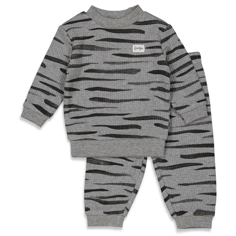 Pyjama wafel fashion 305.543 - grijs melange
