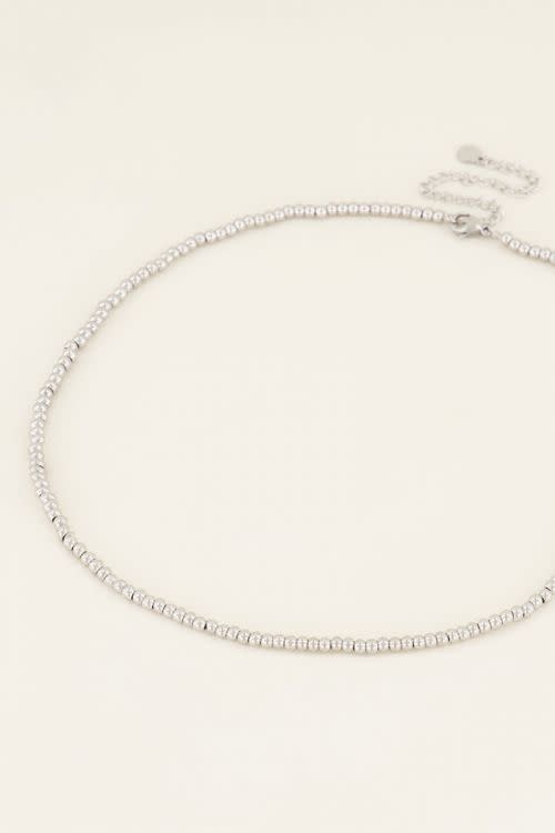 Ketting kleine bolletjes MJ03962 Zilver