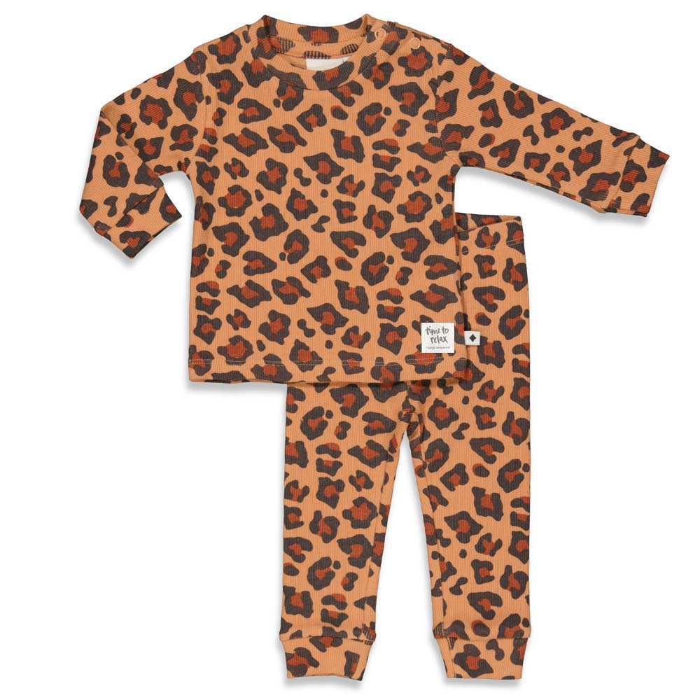 Leopard Lee pyjama 505.00050 - Hazelnoot