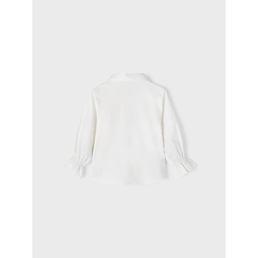 NMFBESALLY LS SHIRT 13200277 White Alyssum