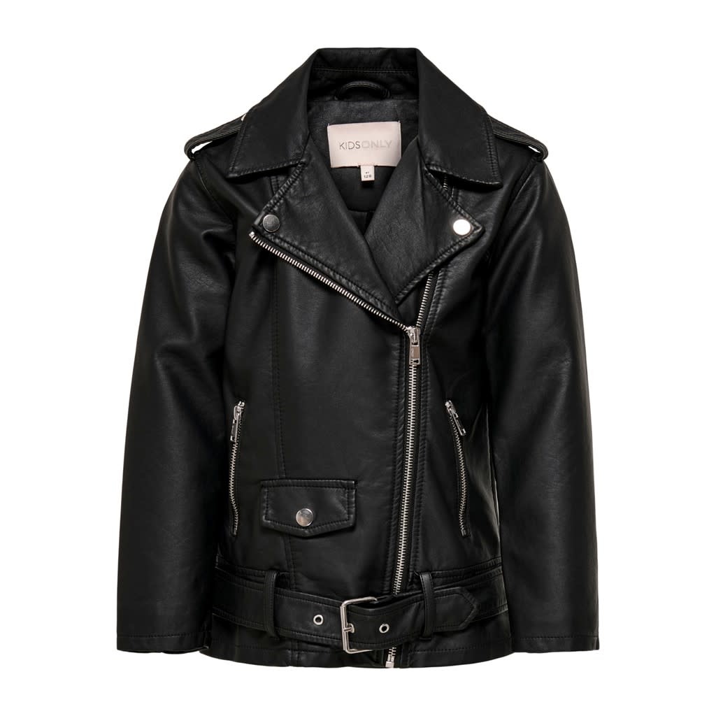 KONFRY Long biker jacket 15250917 Black