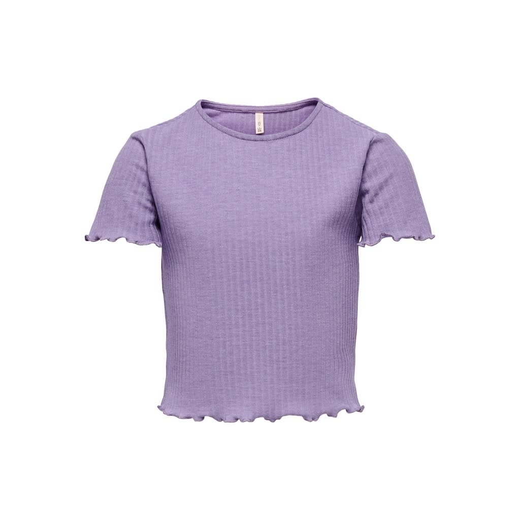 KONNELLA S/S O-NECK TOP NOOS JRS 15225338 Chalk Violet