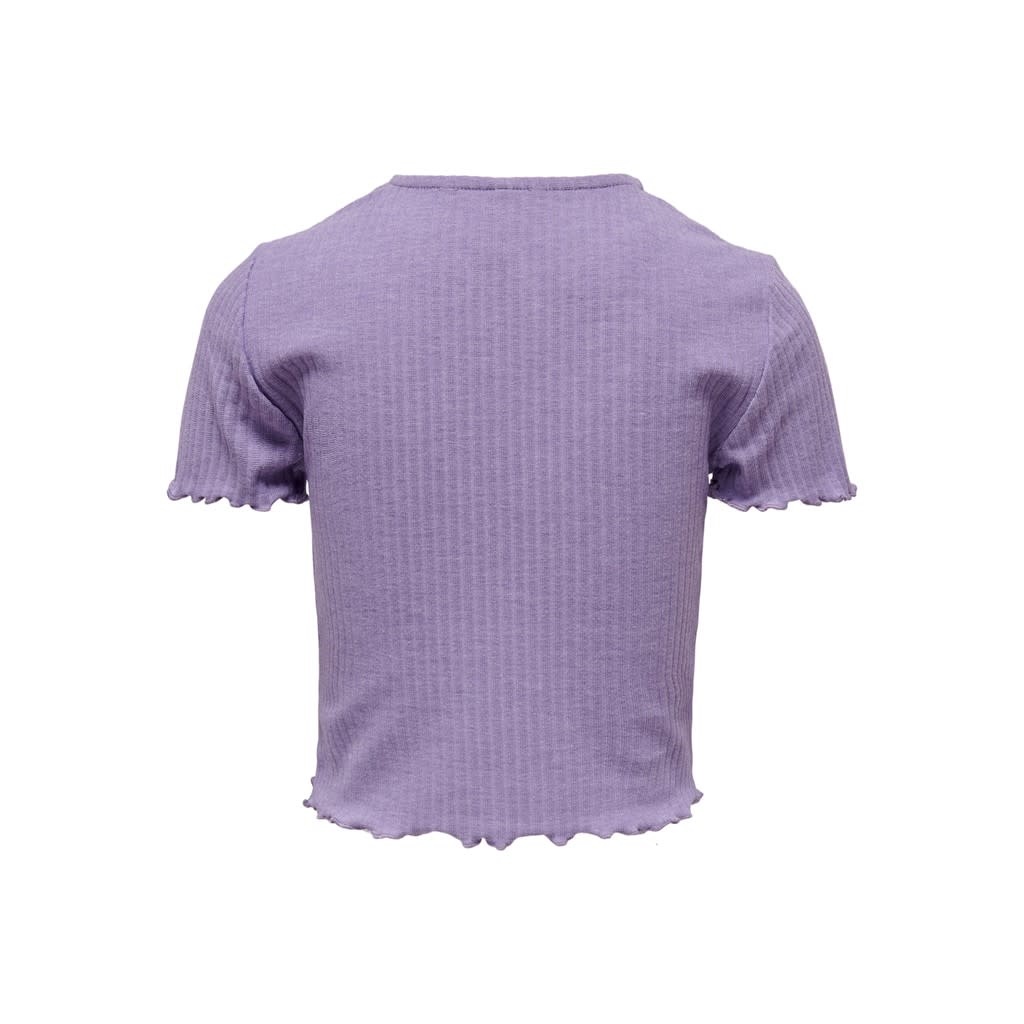 KONNELLA S/S O-NECK TOP NOOS JRS 15225338 Chalk Violet