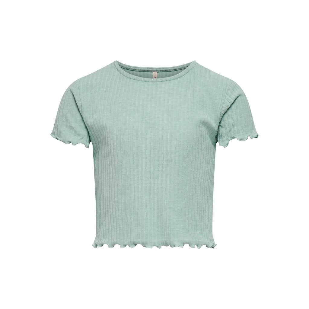 KONNELLA S/S O-NECK TOP NOOS JRS 15225338 Harbor Gray