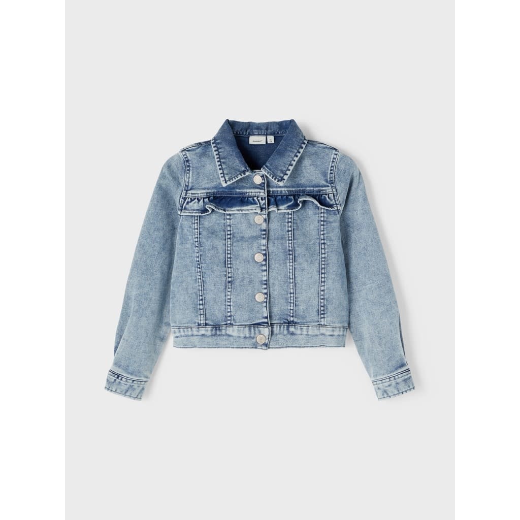 NKFTALLI DNM1677 SWE JACKET NOOS 13197454 Light Blue Denim