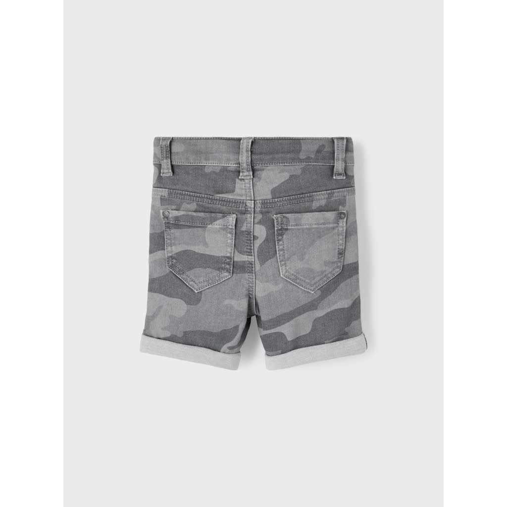 NMMSOFUS Camo denim shorts 13200484 Medium Grey Denim