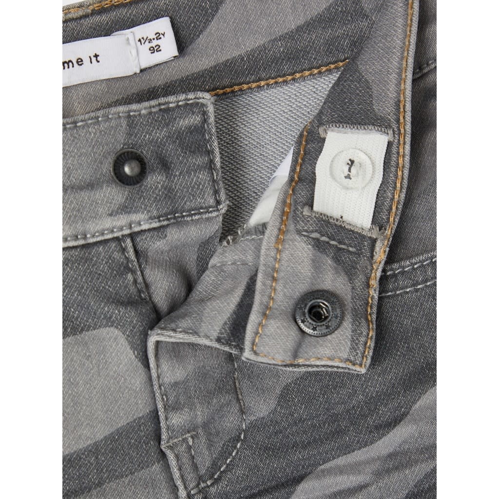 NMMSOFUS Camo denim shorts 13200484 Medium Grey Denim