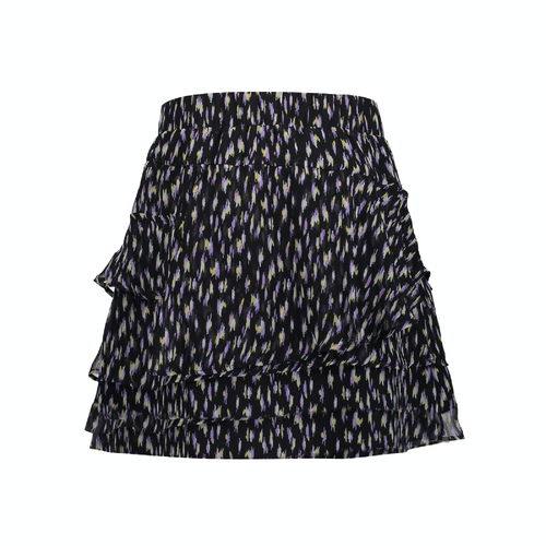 Charlotte Skirt PRINT BLACK/PURPLE RAIN/SOFT YELLOW